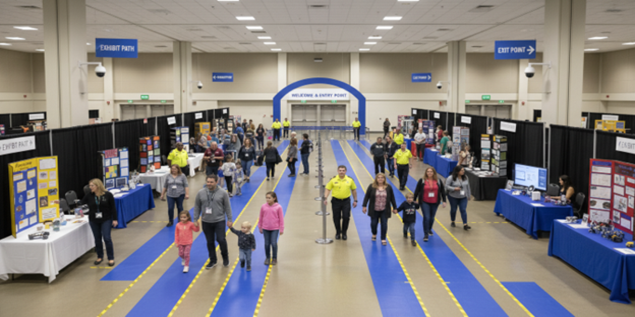 Smart Crowd Control for Safe School Exhibitions