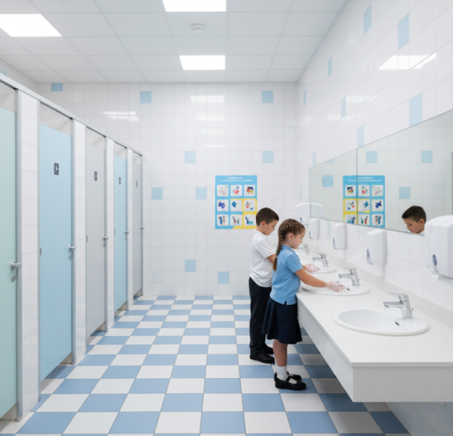 Ensuring Hygiene and Sanitation in School Washrooms